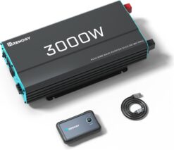 Renogy Inverter P2 3000W Pure Sine Wave Inverter 12V DC to 120V AC Converter for Home, RV, Truck, Camping