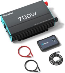 Renogy Inverter P2 700W Pure Sine Wave Inverter 12V DC to 120V AC, Off-Grid Solar Power Converter for Home