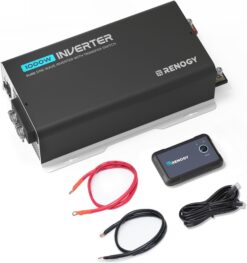 Renogy RIV1210PU-126 Inverter PUH, 1000W Pure Sine Wave Power Inverter with UPS Transfer Switch & Bluetooth