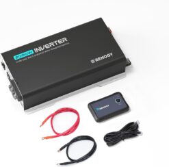 Renogy RIV1220PU-126 Inverter PUH, 2000W Pure Sine Wave Power Inverter with UPS Transfer Switch & Bluetooth