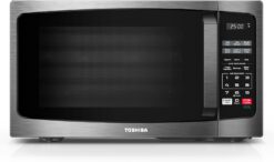 TOSHIBA ML-EM09PA(BS) Small Microwave Oven with 6 Auto Menus, Mute Function & Child Lock, LED Lighting