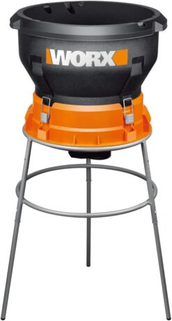 Worx WG430 13 Amp Electric Leaf Mulcher, Leaf Shredder with High-Compression Mulching, Powerful