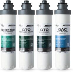 iSpring F4DS-MAX Full Filter Replacement Set for DS4B-MAX & DS4S-MAX Bottleless Water Dispensers