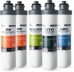 iSpring F5DS-PB Full Filter Replacement Set for DS4B-PB & DS4S-PB Bottleless Water Dispensers