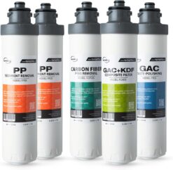 iSpring F5DS-PF Full Filter Replacement Set, Fits DS4B-PF & DS4S-PF Bottleless Water Dispenser