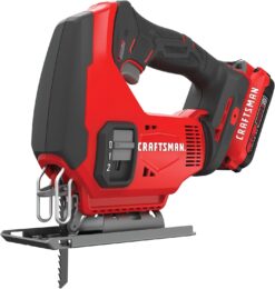 CRAFTSMAN CMCS600D1 V20 Cordless Jig Saw Kit, 3 Orbital Settings, Up to 2,500 SPM, Battery and Charger Included