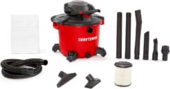 CRAFTSMAN CMXEVBE17607 16 Gallon 6.5 Peak HP Wet Dry Vac with Detachable Leaf Blower, Portable Shop Vacuum Wet