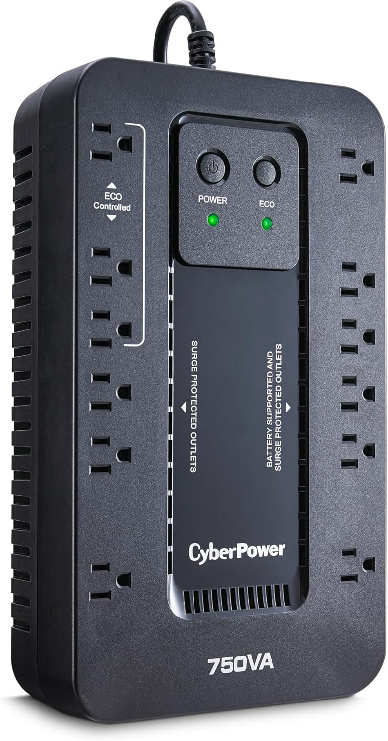 CyberPower EC750G Ecologic Battery Backup & Surge Protector UPS System 2