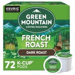 Green Mountain Coffee Roasters French Roast Keurig K-Cup Pods, Dark Roast Coffee, 72 Count