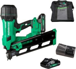 Metabo NR1890DRA HPT 18V MultiVolt Cordless 21° Framing Nailer Kit, 3-1/2