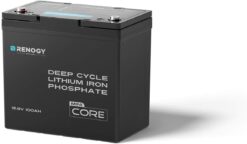 Renogy 12V 100Ah LiFePO4 Lithium Battery Mini Size, 100A BMS for Ultimate Safety, Deep Cycle w/Remote Monitoring Compatibility
