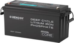 Renogy RBT12200LFP-B 12V 200Ah Bluetooth Lifepo4 Battery, Bulit in 200A BMS Lithium Deep Cycle Battery