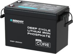 Renogy RBT12200LFP-M 12V 200Ah LiFePO4 Lithium Battery Mini Size, Up to 5000+ Deep Cycles