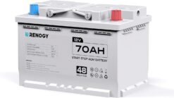 Renogy ‎RBT1270AGM-ST 12V 70Ah AGM Car Battery H6, Group 48 Start and Stop Automotive Battery with 720 CCA