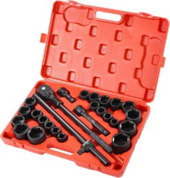 VEVOR Impact Socket Set, 3/4 Inches Socket Assortment, Drive Socket Set Impact Standard SAE (7/8 Inches to 2 Inches)