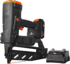 WEN 20516 20V Max Cordless Brushless 16-Gauge Brad Nailer with 2.0Ah Battery and Charger