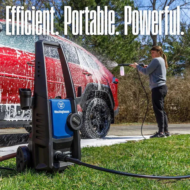 Westinghouse ePX3050 Max 2100-PSI 1.76-GPM Cold Water Electric Pressure washer with 3 Spray Tips 3_11zon