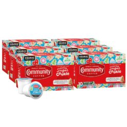 Community Coffee Grandma's Sugar Cookie Keurig K-Cup Pods, Limited Edition Holiday Flavor, 10 Count (Pack of 6)