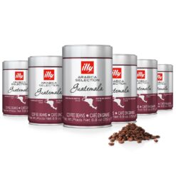 illy Whole Bean Coffee, Guatemala Single Origin Dark Roast, 100% Arabica, Premium Italian Coffee, 8.8oz, 6 Pack