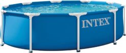 INTEX 28200EP 10Ft X 30In Metal Frame Above Ground Swimming Pool, Pool Only (Pump Not Included)