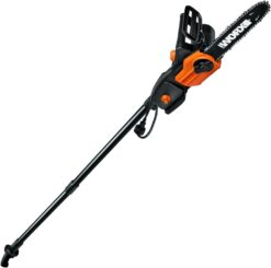 WORX WG311 Pole Saw, 8 Amp 10" Electric Pole Saw, Up to 10 ft., 28 ft/s chain speed