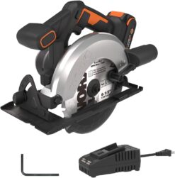 WORX WX526L Cordless Circular Saw, 20V 6-1/2-Inch Blade Circular Saw, 20V 2.0 Ah Battery and Charger Included