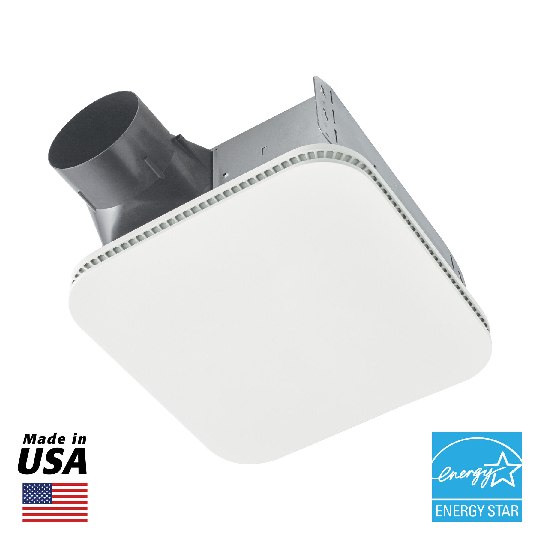 Broan-NuTone AE110K Flex™ Series 110 CFM 1.0 Sone Ventilation Fan with CleanCover™ Energy Star®