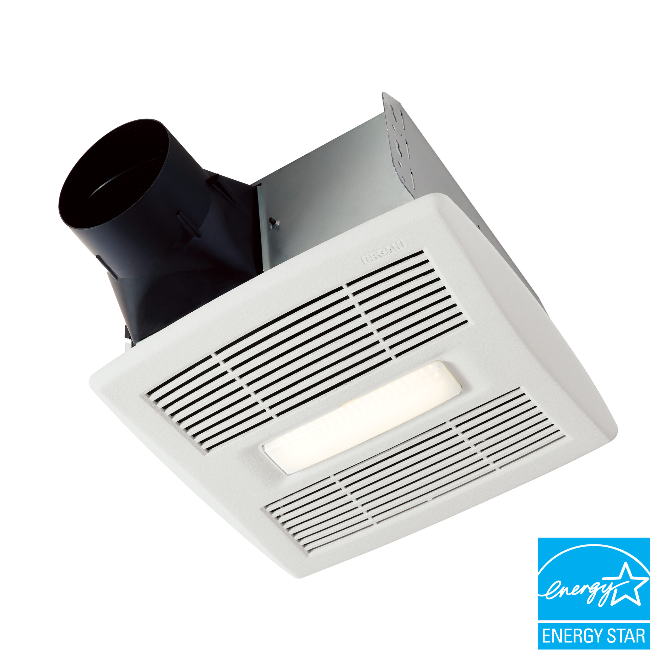 Broan-NuTone AE50110DCL Flex DC™ Series 50-80-110 Selectable CFM <0.3-0.4-0.9 Sones Ventilation Fan Light Energy Star®
