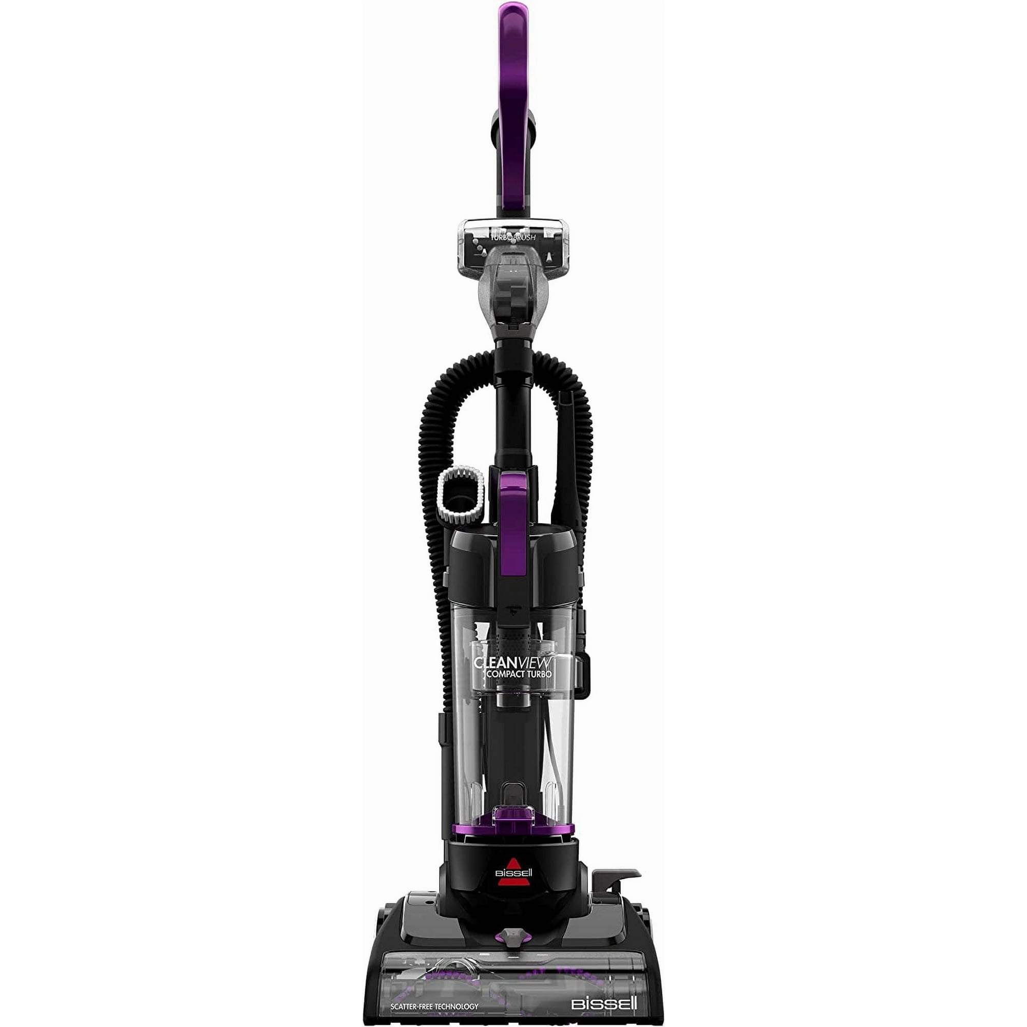 BISSELL CleanView Compact Turbo Bagless, Corded, Compact Vacuum, Lightweight, Scatter-Free Technology, Extension Wand, Model 3437