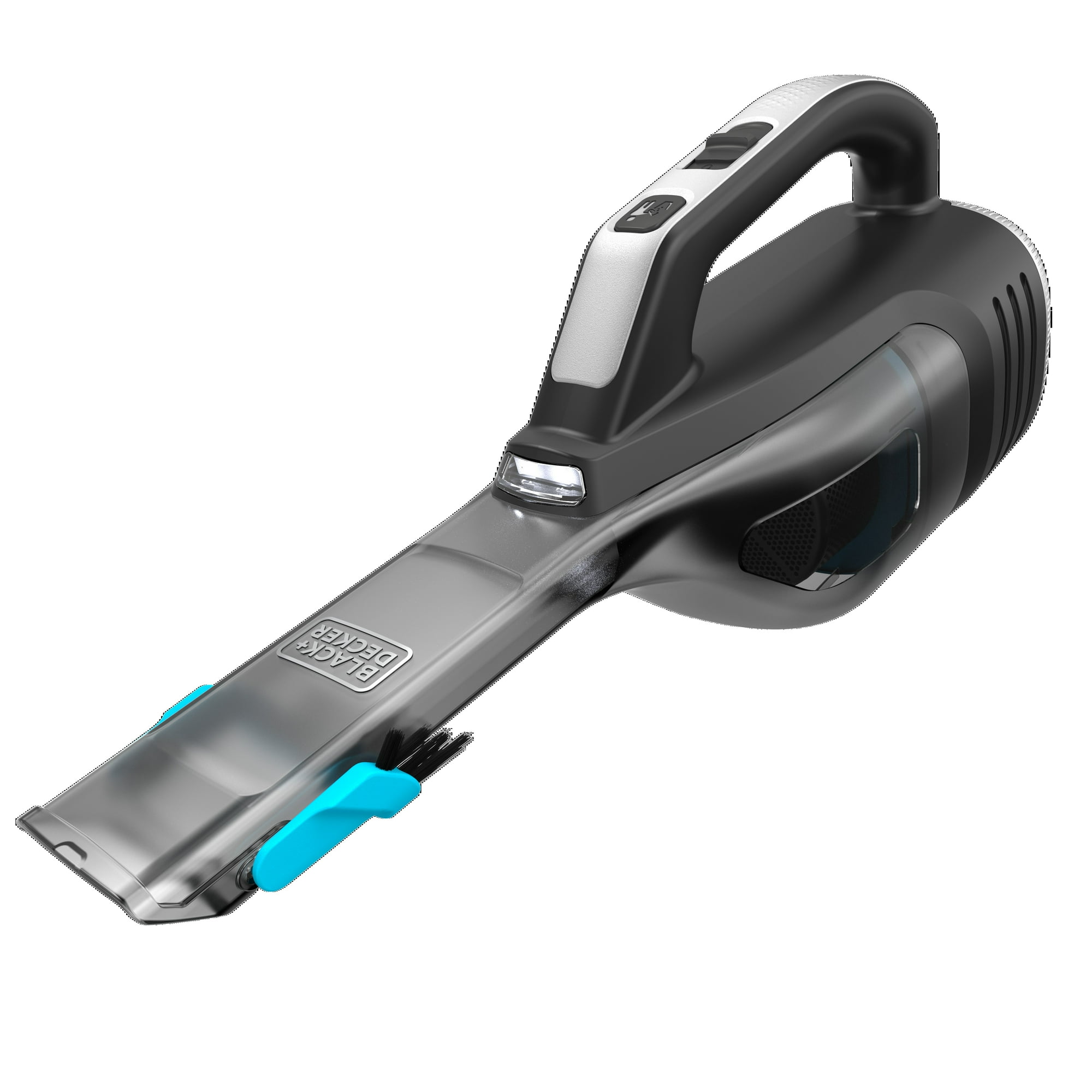 BLACK+DECKER dustbuster reveal Cordless Handheld Vacuum, for Car and Home Use, with LED Lights and Crevice Tool, HLVD320J, Black