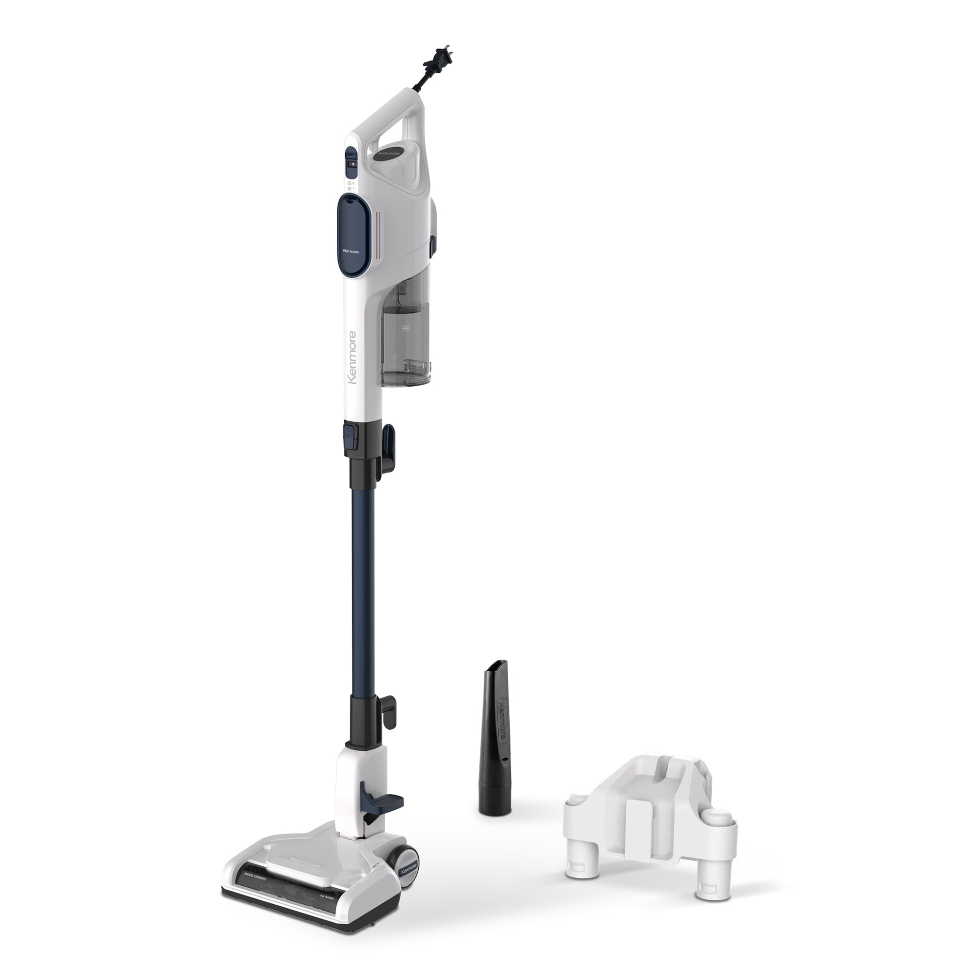 Kenmore 200 Series Corded Stick Vacuum, for Hard Floors, Carpets, Rugs, and Pet Hair, 2-in-1 Detachable Hand Vacuum, Lightweight, Wall-Mountable, CS2016