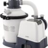 INTEX 26641EG 925 GPH Krystal Clear Sand Filter Pump for Above Ground Pools, Swimming Pool Pump