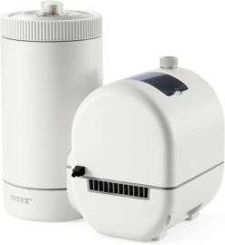 INTEX C2500 Krystal Clear Cartridge Filter Pump for Above Ground Pools: 2500 GPH Pump Flow Rate