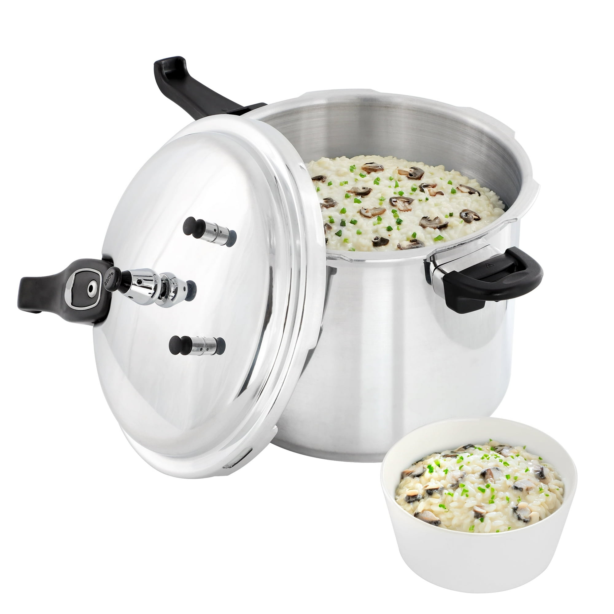 MegaChef Induction and Stovetop Pressure Cooker with Steamer