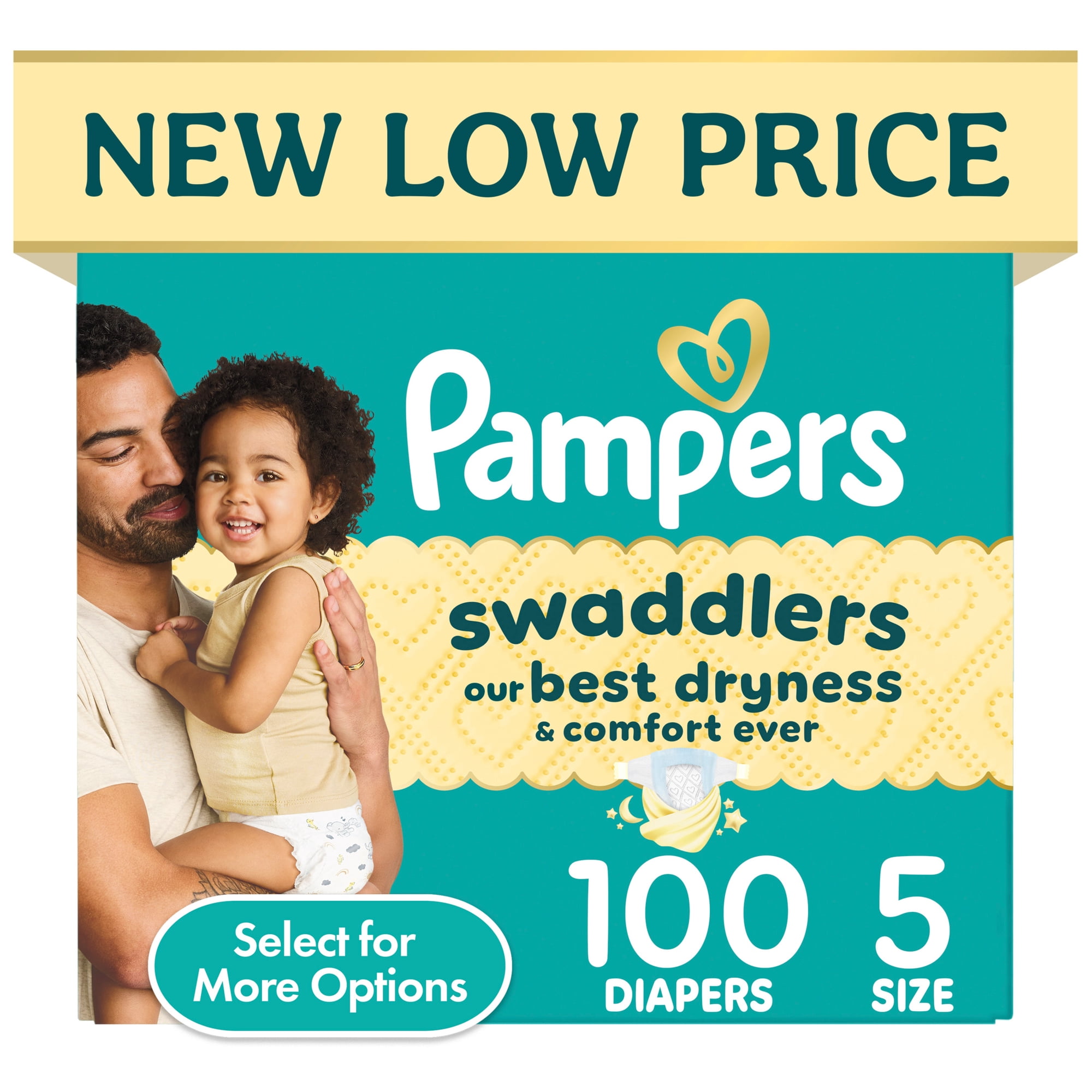 Pampers Swaddlers Diapers, Size 5, 100 Count