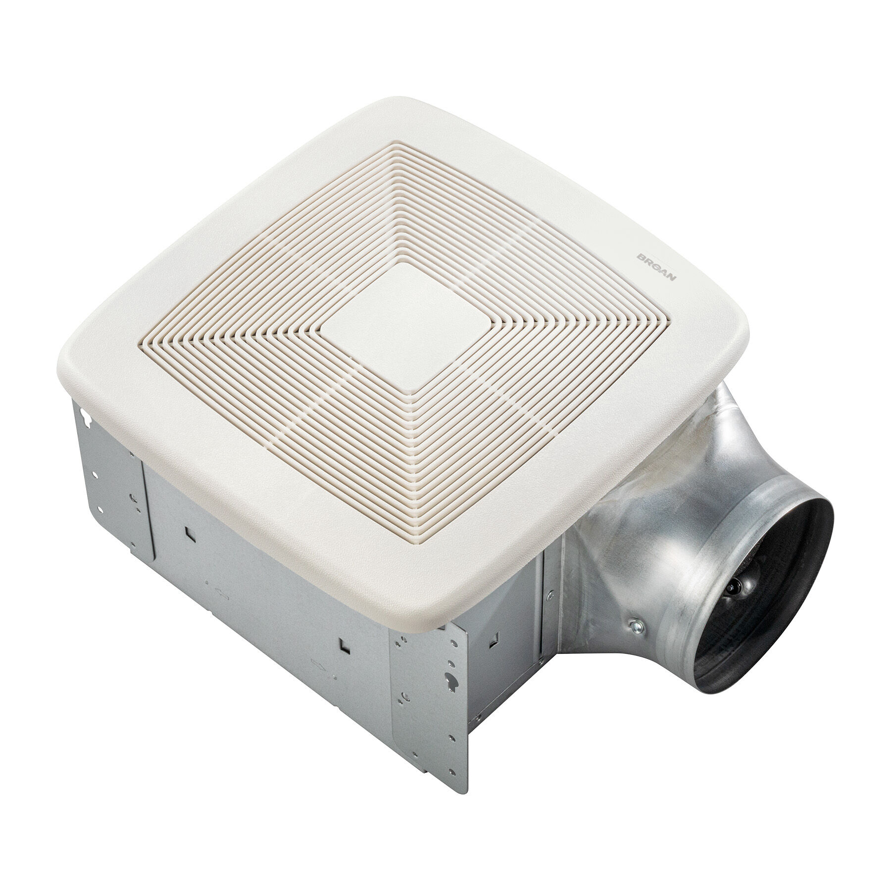Broan-NuTone QTXEG080X QTXE 80 CFM Ventilation Fan with White Grille, 0.4 Sones; ENERGY STAR® Certified