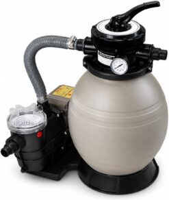 XtremepowerUS Sand Filter Pump System for Above Ground Swimming Pool, Multi-Port Valve, 2,220–4,500 GPH